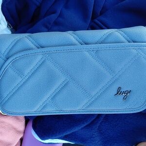 Blue Textured Women's Bag